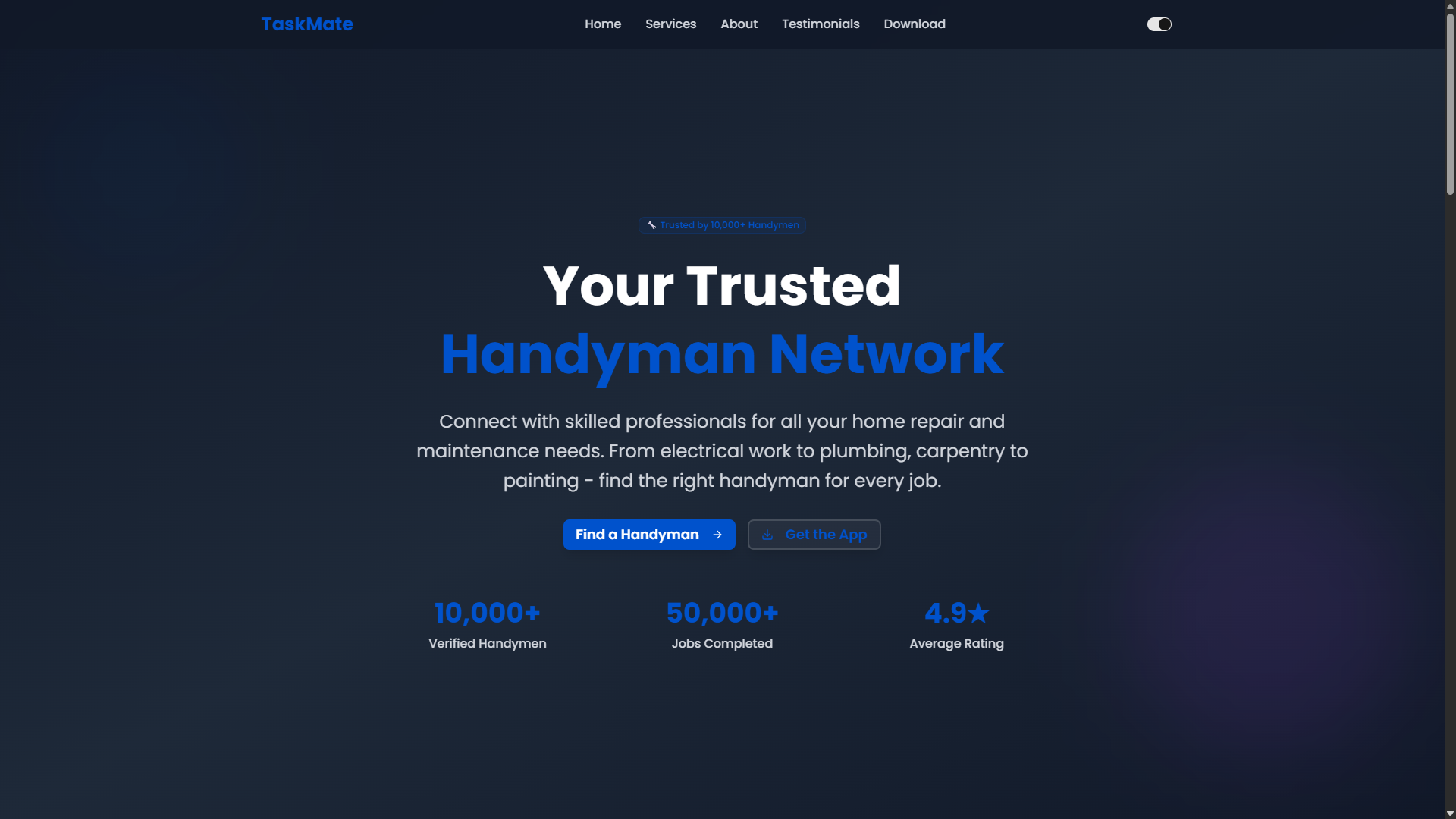 TaskMate Admin Portal